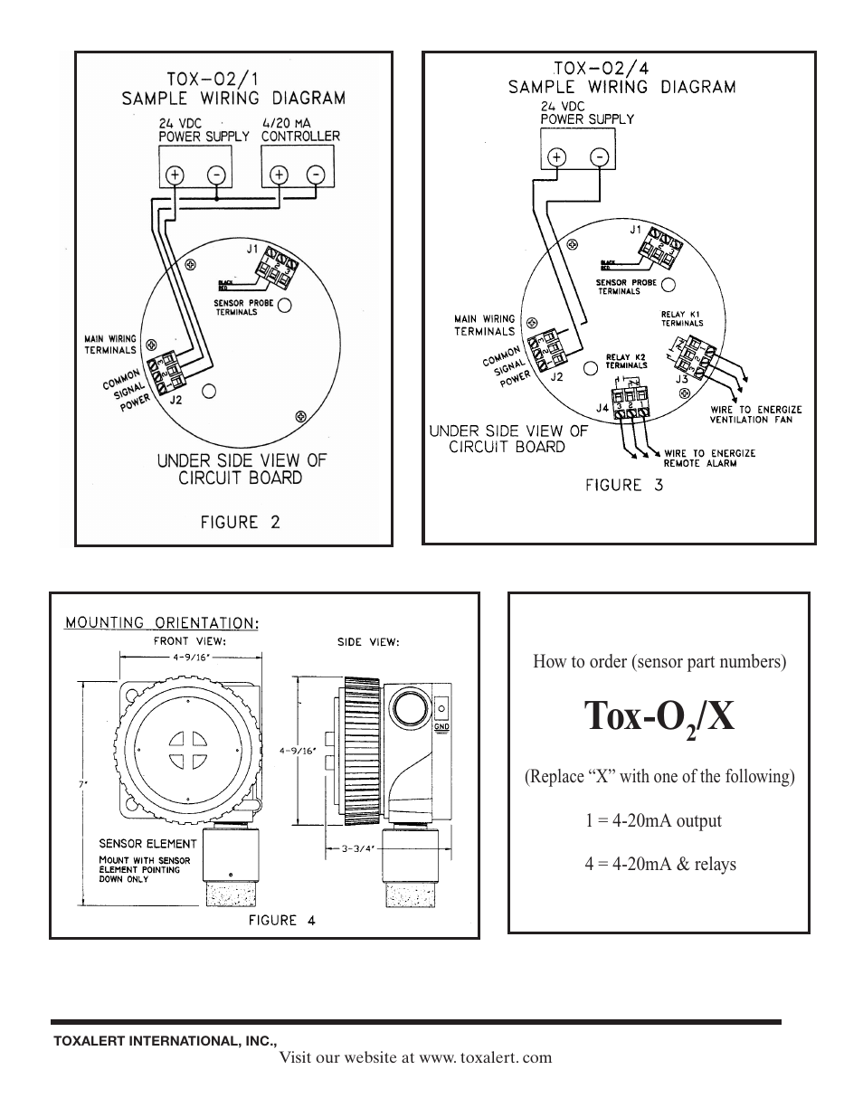 Tox-o | Toxalert TOX-O2/4 User Manual | Page 4 / 4