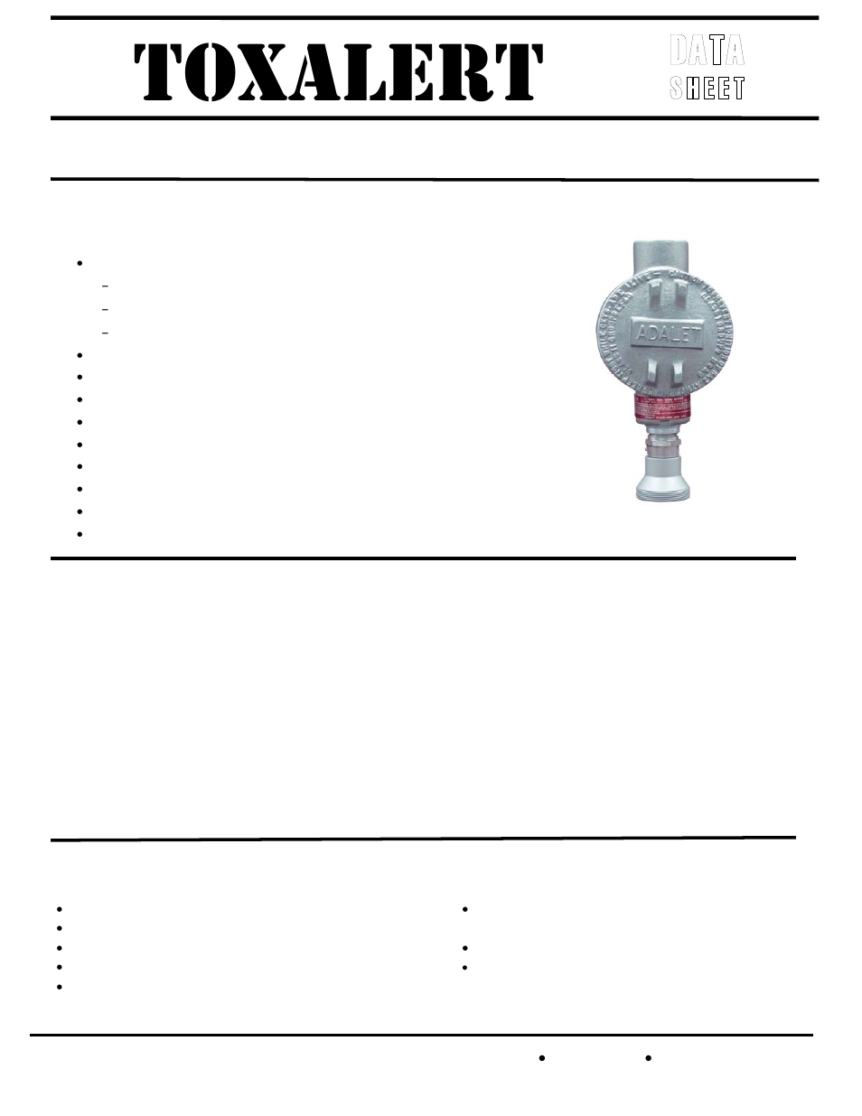 Toxalert Tox-Comb/ANA User Manual | 2 pages
