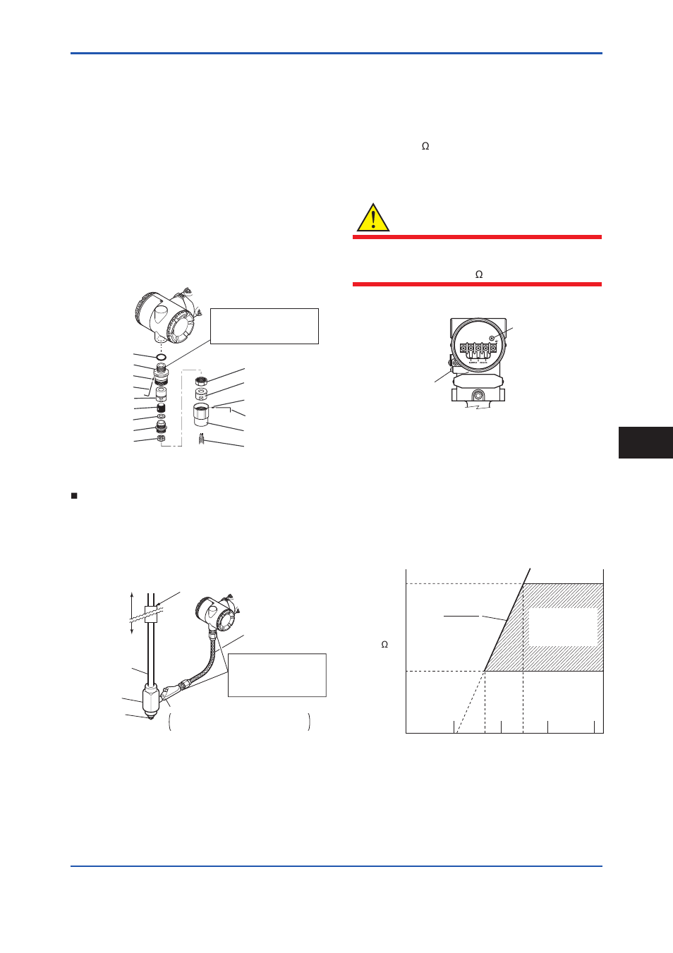 4 grounding, 5 power supply voltage and load resistance, Power supply voltage and load resistance | Warning | Yokogawa EJA115 User Manual | Page 27 / 40