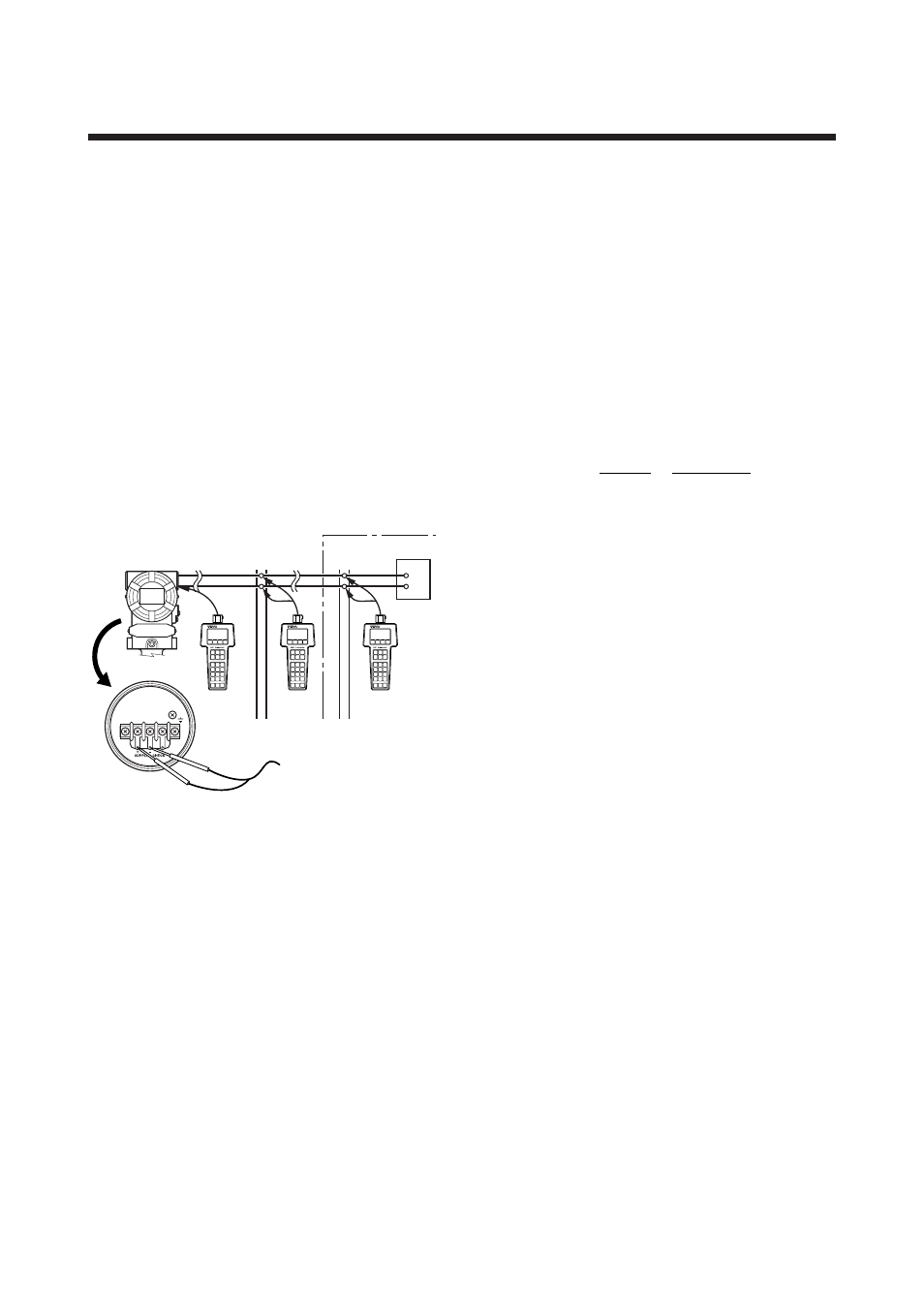 Hart communicator operation, 1 conditions of communication line, 2 communication line requirements | Hart communicator operation -1, Conditions of communication line -1, Communication line requirements -1, 1 conditions of communica- tion line | Yokogawa EJA115 User Manual | Page 8 / 31