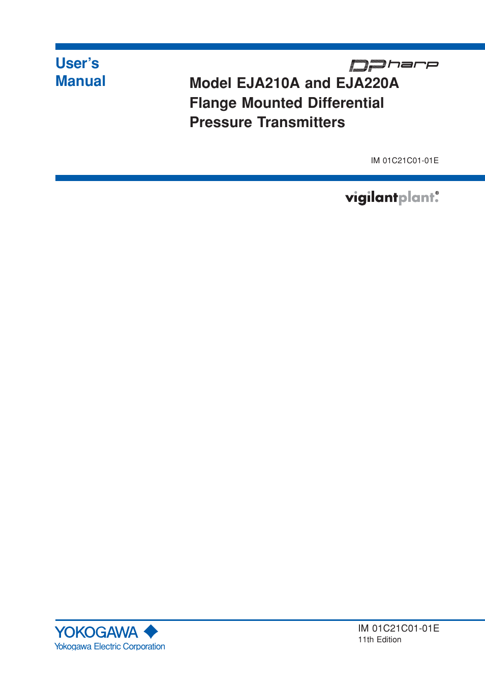 Yokogawa EJA220A User Manual | 70 pages