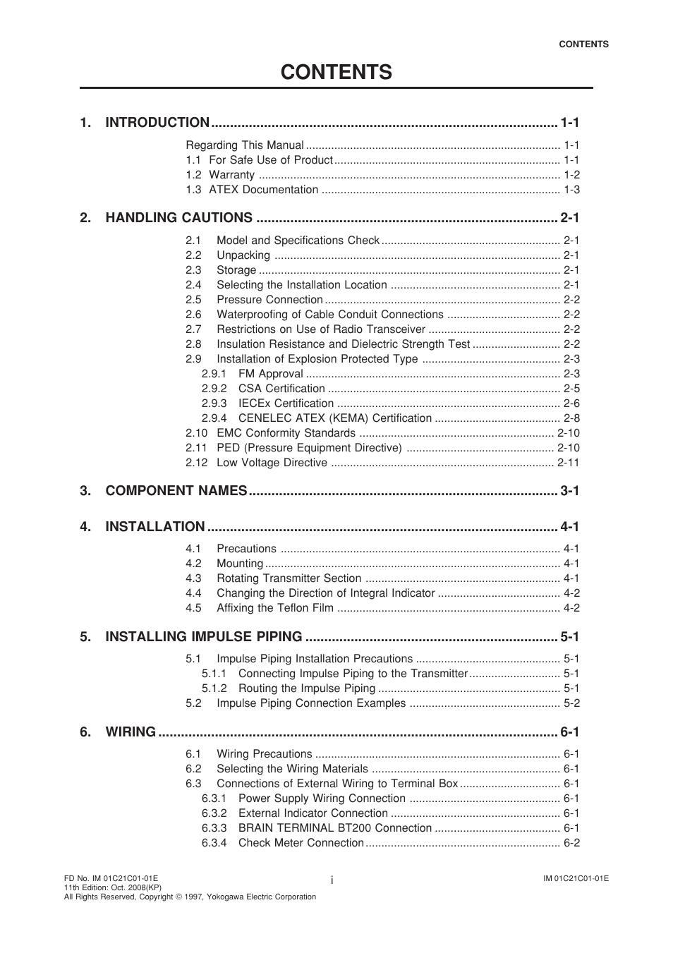 Yokogawa EJA220A User Manual | Page 2 / 70