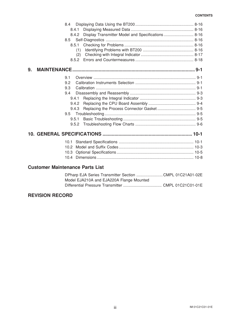 Yokogawa EJA220A User Manual | Page 4 / 70