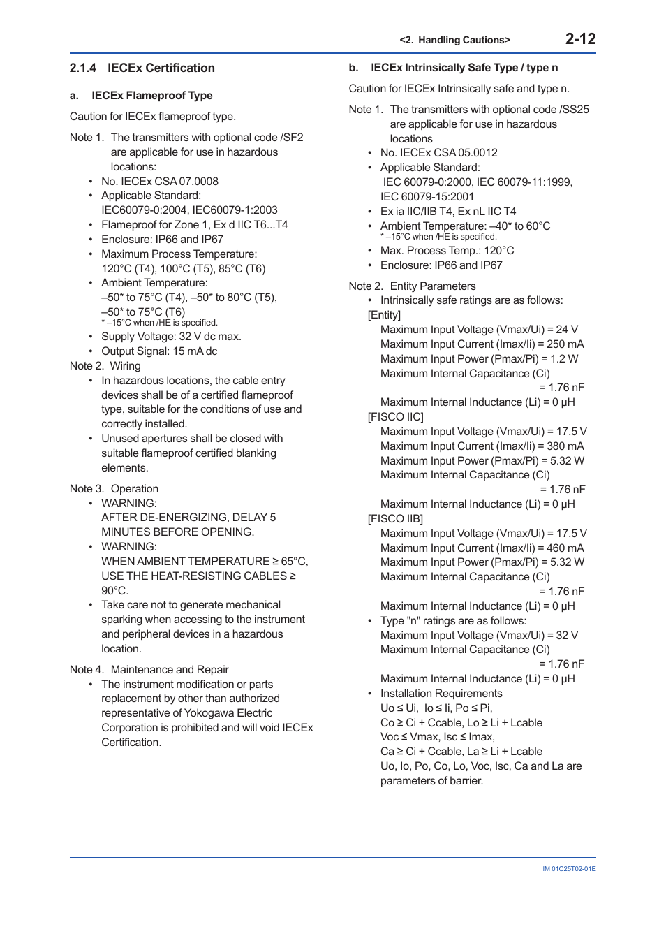 4 iecex certification, Iecex certification -12 | Yokogawa EJX930A User Manual | Page 23 / 170