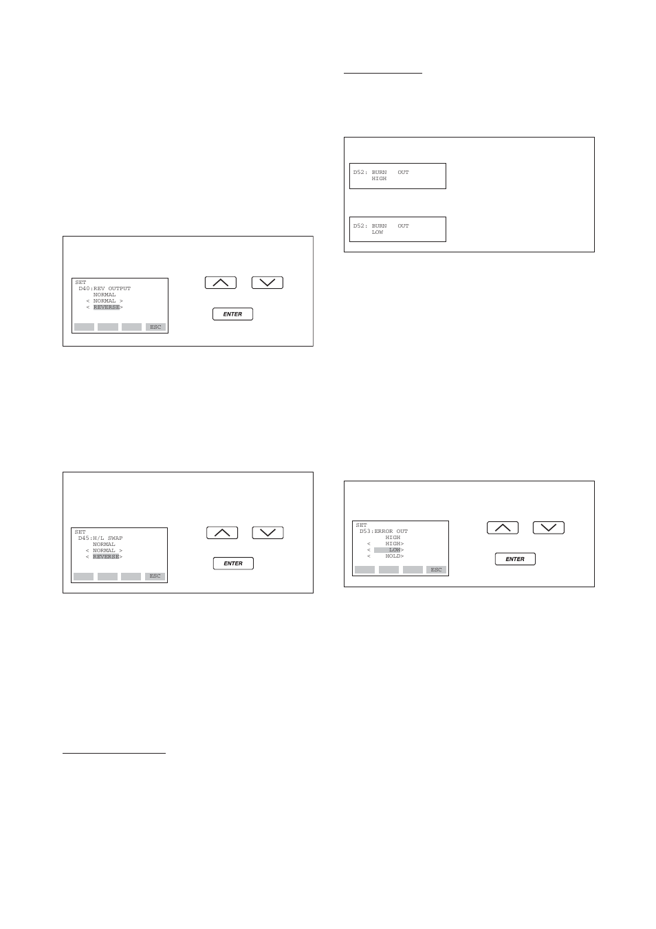 9) operation mode setup, 10) impulse line connection orientation setup, 11) output status display/setup when a cpu failure | 13) bi-directional flow measurement setup, Unit setup for displayed temperature -11, Unit setup for displayed static pressure -12 | Yokogawa EJA110A User Manual | Page 49 / 83