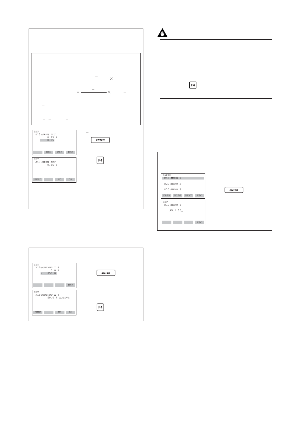 18) test output setup (k10: output x%), 19) user memo fields (m: memo), 17) span adjustment -15 | Yokogawa EJA110A User Manual | Page 53 / 83