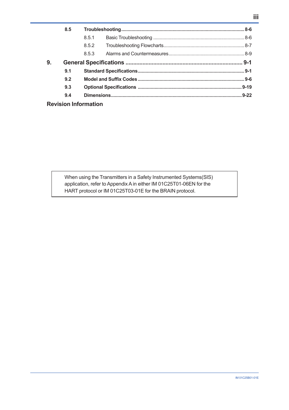 Yokogawa EJA110E User Manual | Page 4 / 85