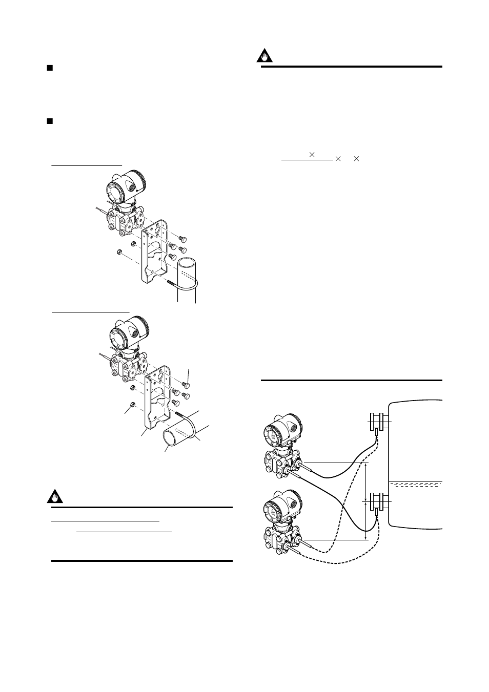 3 transmitter mounting | Yokogawa EJA118 User Manual | Page 20 / 76