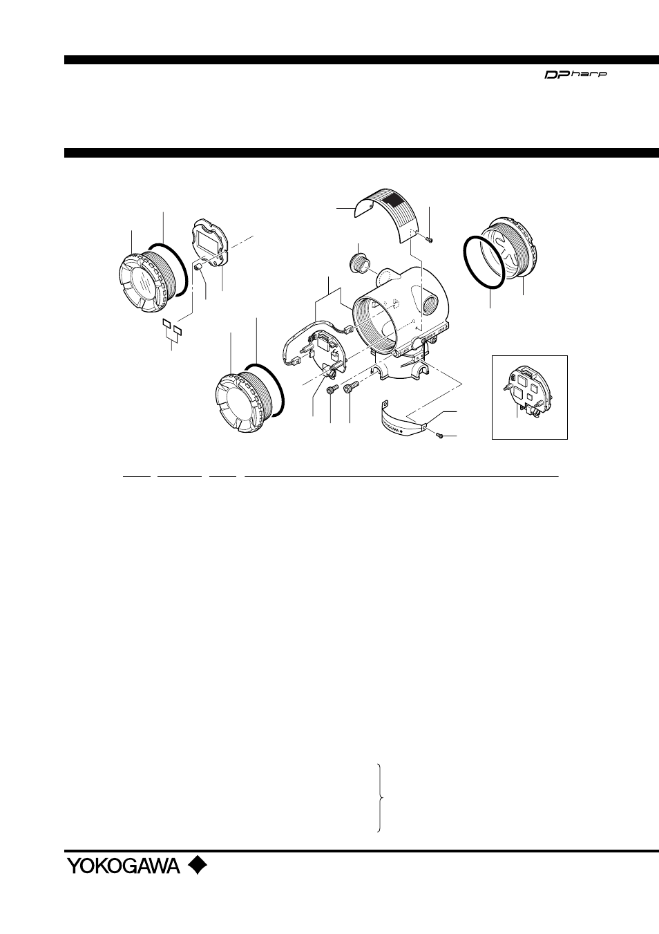 Parts list, Transmitter section, Customer maintenance parts list | Yokogawa EJA118 User Manual | Page 71 / 76