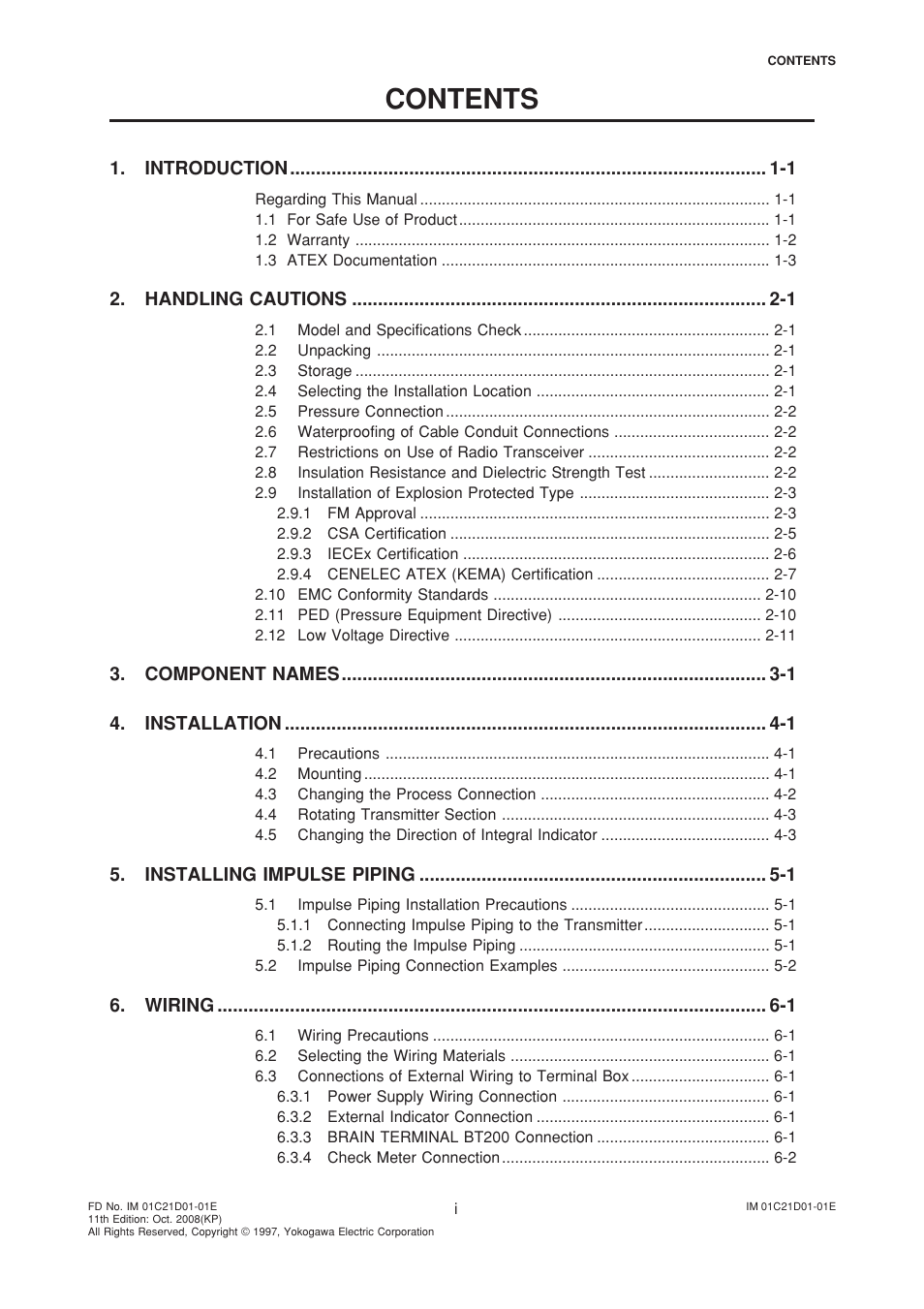Yokogawa EJA310A User Manual | Page 2 / 78