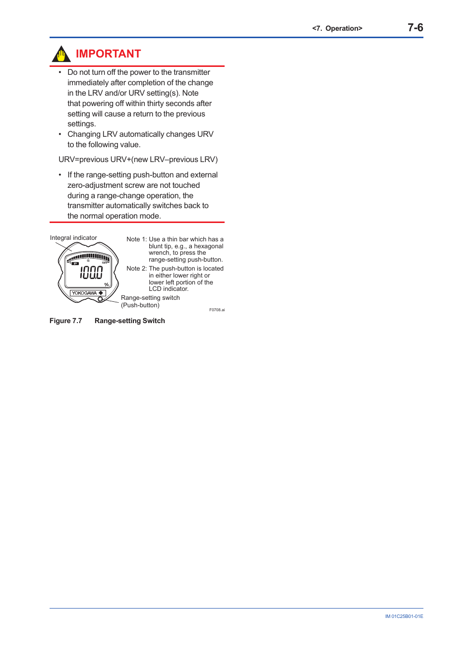 Important | Yokogawa EJA310E User Manual | Page 39 / 85