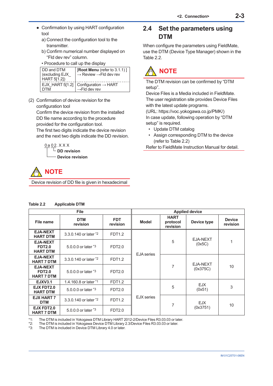 4 set the parameters using dtm, Set the parameters using dtm -3 | Yokogawa EJA440E User Manual | Page 12 / 96
