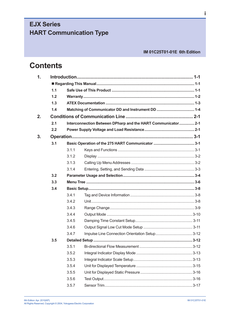 Yokogawa EJX440A User Manual | Page 2 / 76