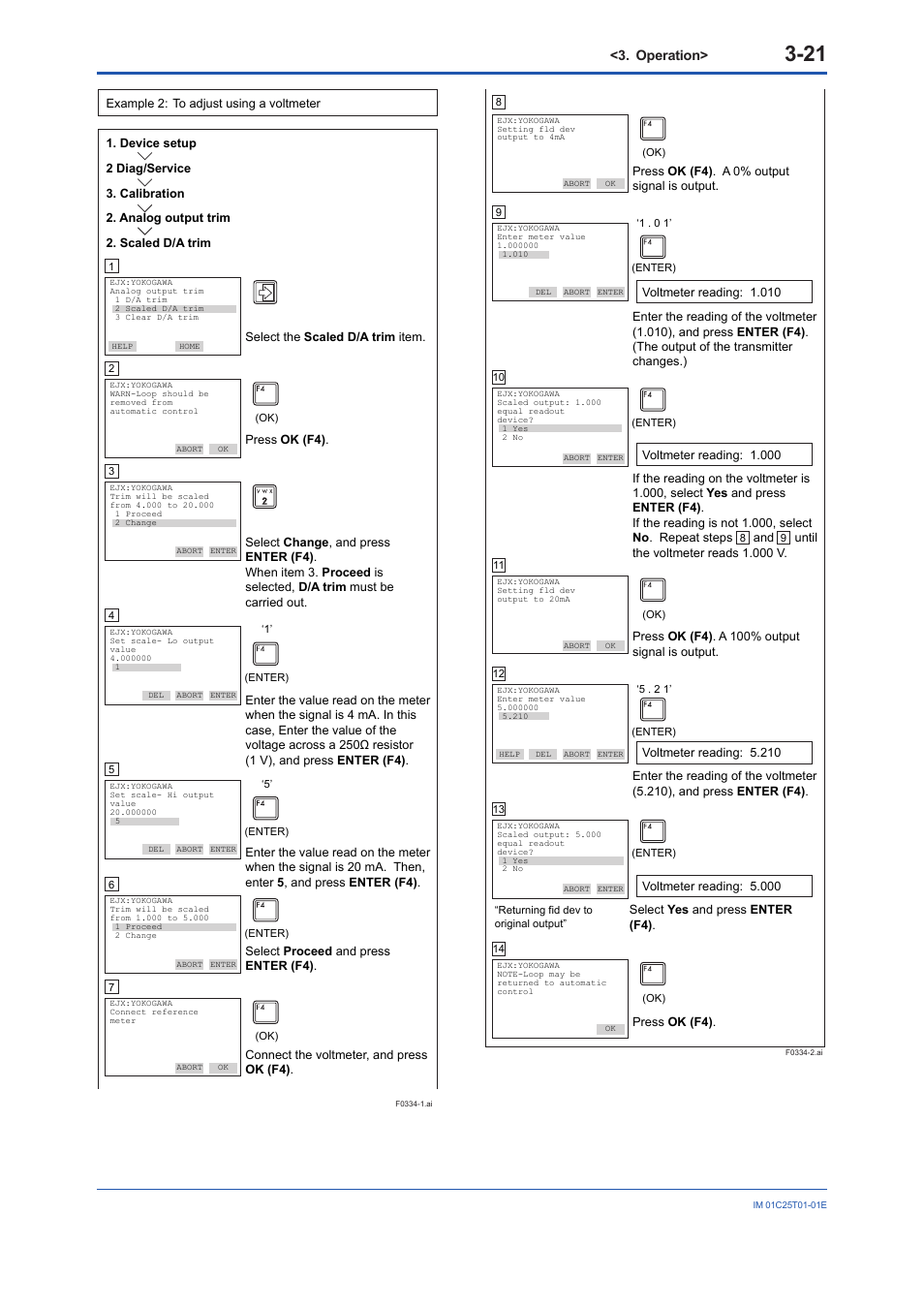 Operation | Yokogawa EJX440A User Manual | Page 31 / 76