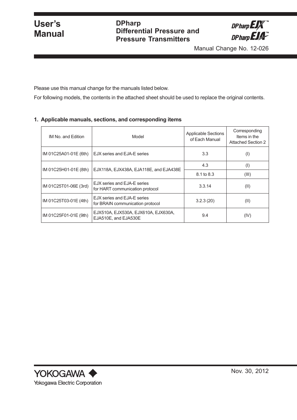 User’s manual | Yokogawa EJX438A User Manual | Page 7 / 10