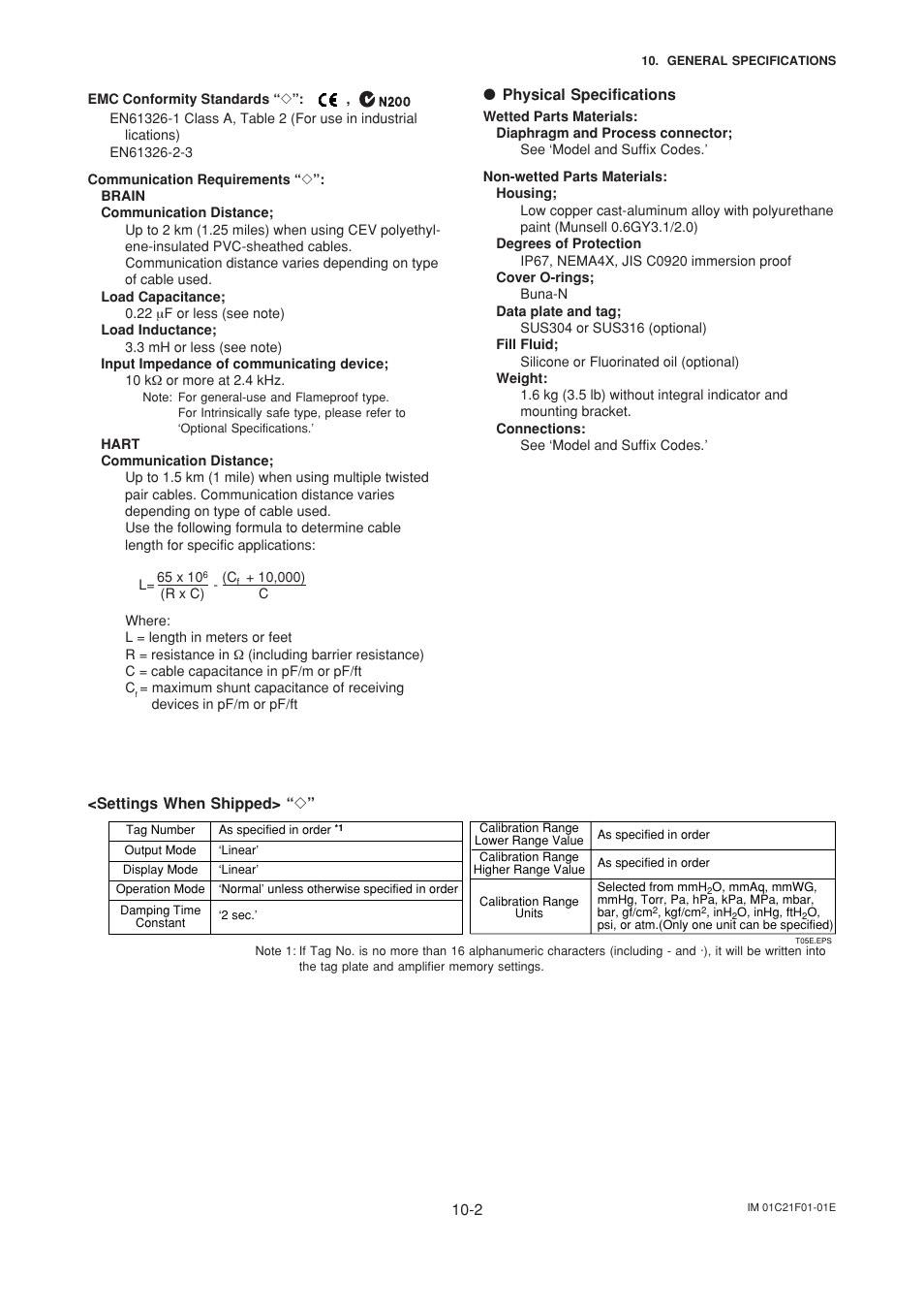 Yokogawa EJA530A User Manual | Page 58 / 67