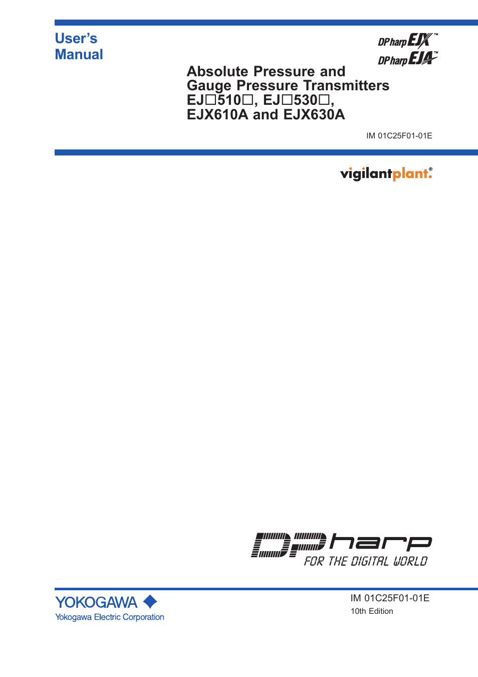 Yokogawa EJA530E User Manual | 52 pages