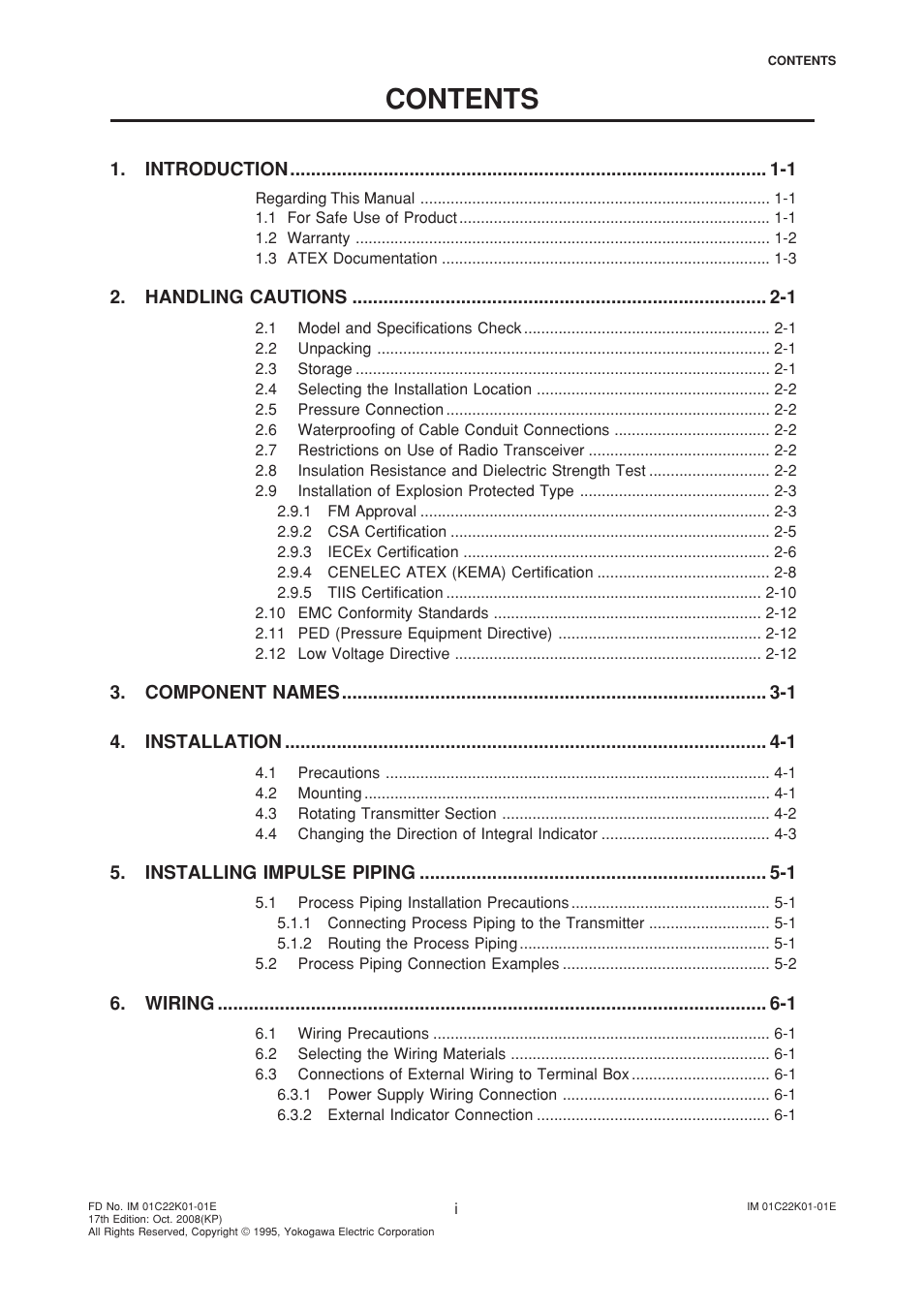 Yokogawa EJA115 User Manual | Page 2 / 85