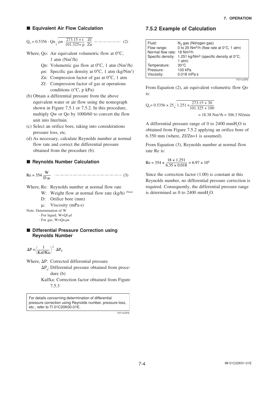 2 example of calculation, Example of calculation -4 | Yokogawa EJA115 User Manual | Page 34 / 85