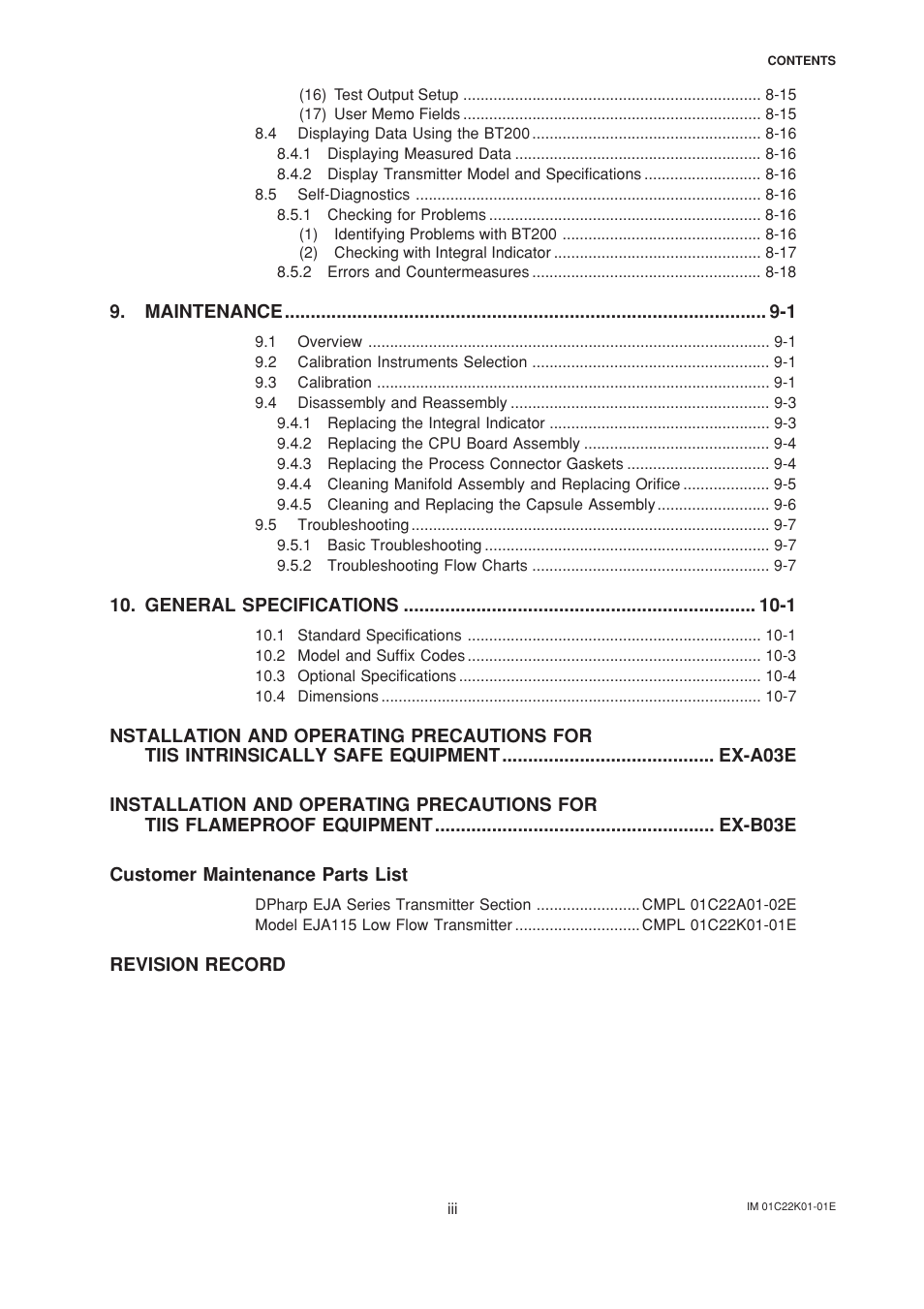 Yokogawa EJA115 User Manual | Page 4 / 85