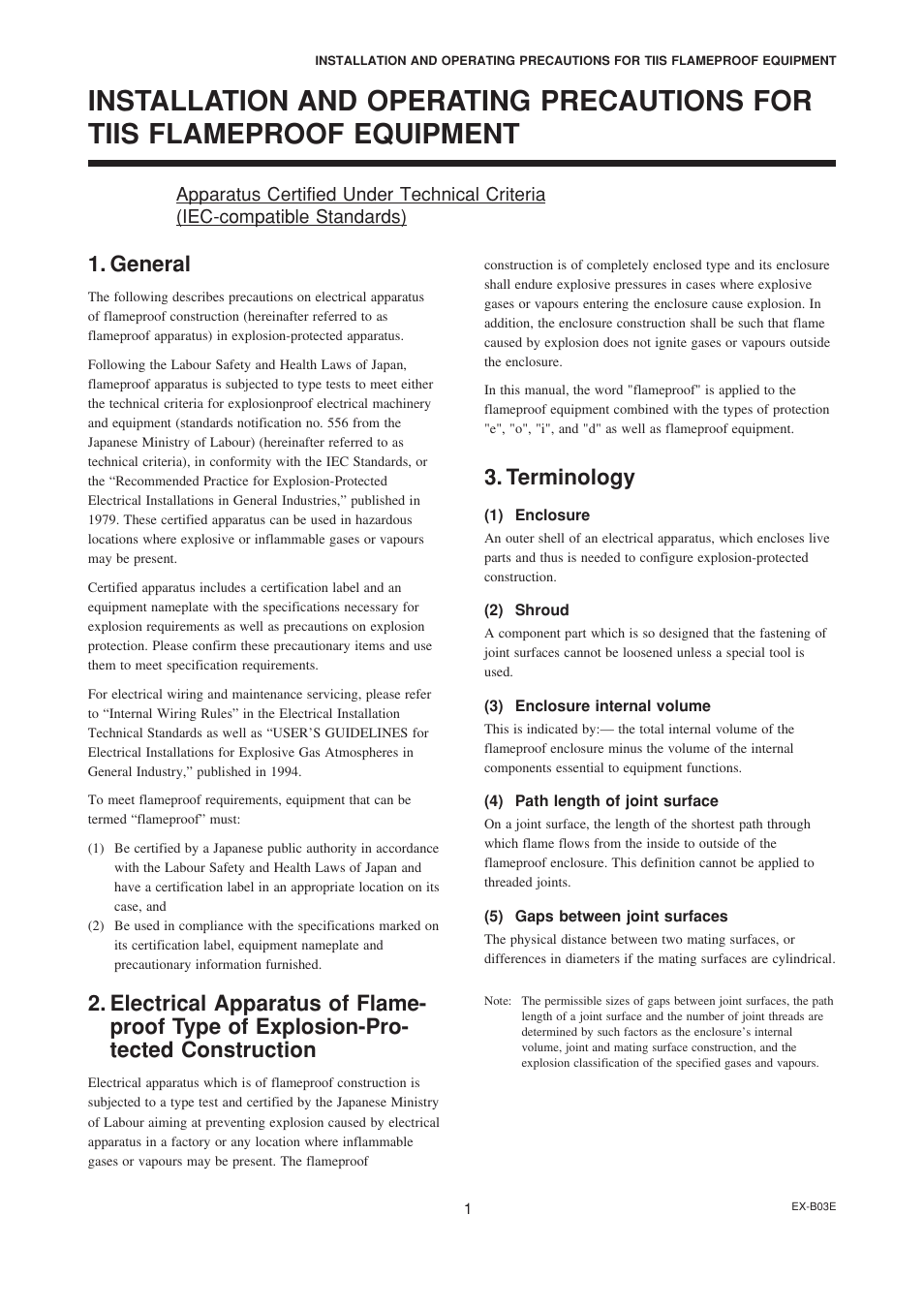 Installation and operating precautions for, General, Terminology | Yokogawa EJA115 User Manual | Page 75 / 85