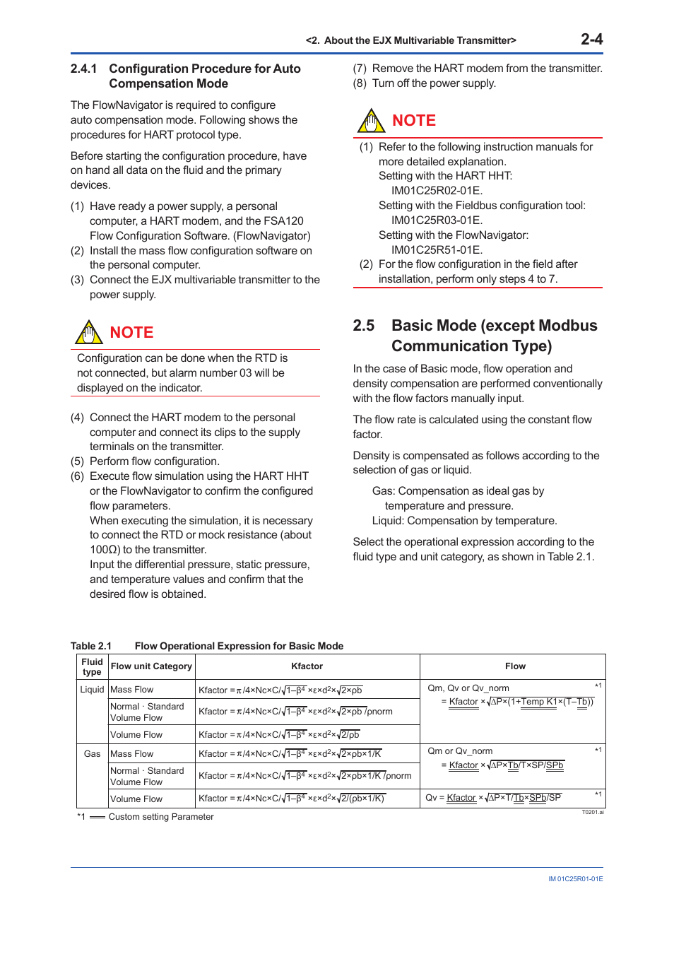 5 basic mode (except modbus communication type), Basic mode (except modbus communication type) -4 | Yokogawa EJX930A User Manual | Page 12 / 83