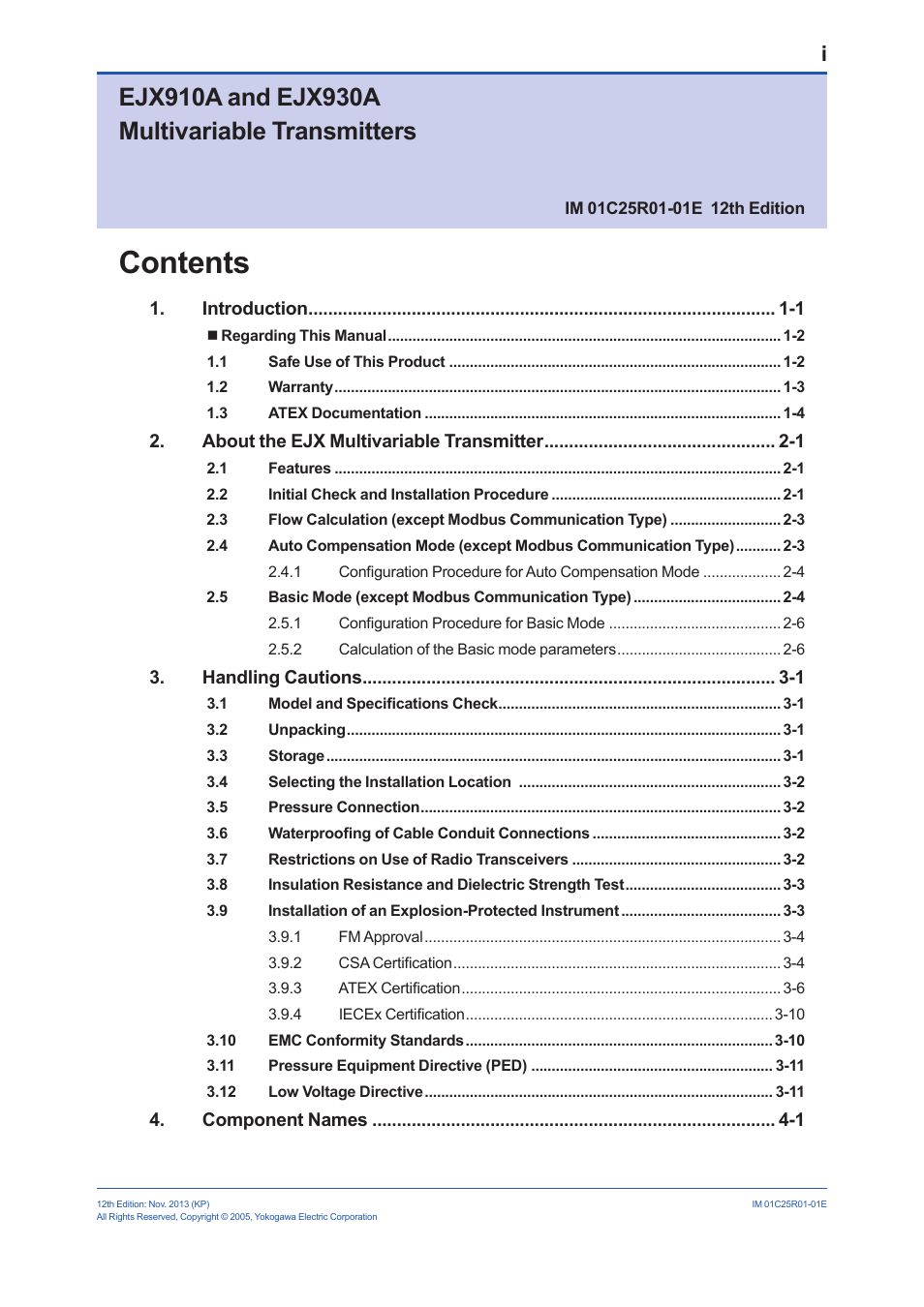Yokogawa EJX930A User Manual | Page 2 / 83