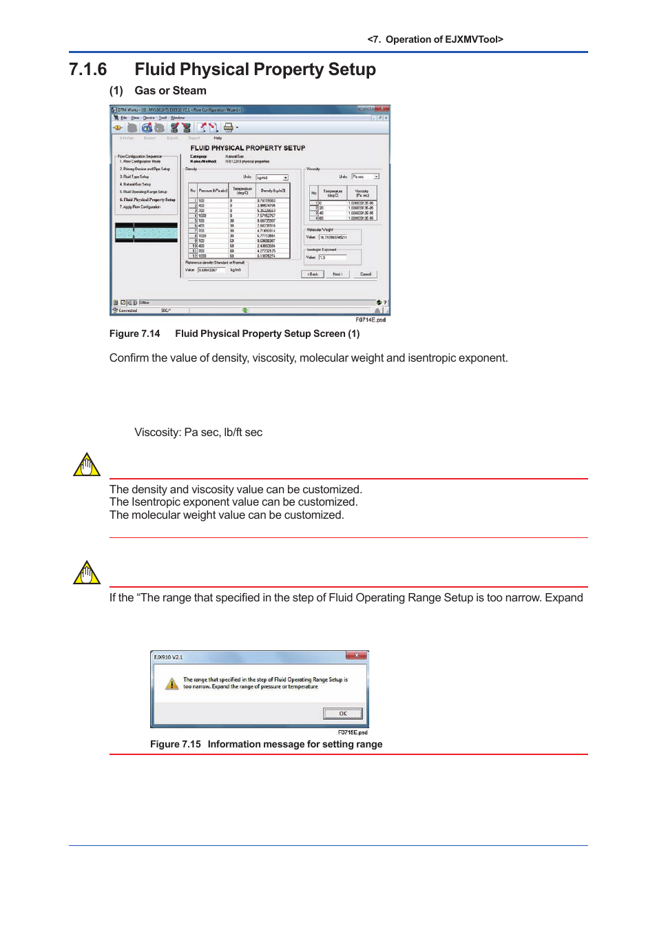 6 fluid physical property setup, Fluid physical property setup -15 | Yokogawa EJX930A User Manual | Page 108 / 163