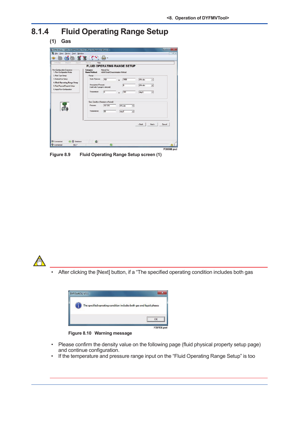 4 fluid operating range setup, Fluid operating range setup -11 | Yokogawa EJX930A User Manual | Page 127 / 163