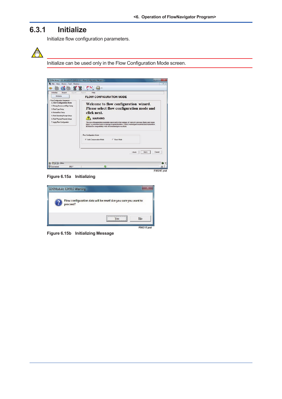 1 initialize, Initialize -16 | Yokogawa EJX930A User Manual | Page 89 / 163