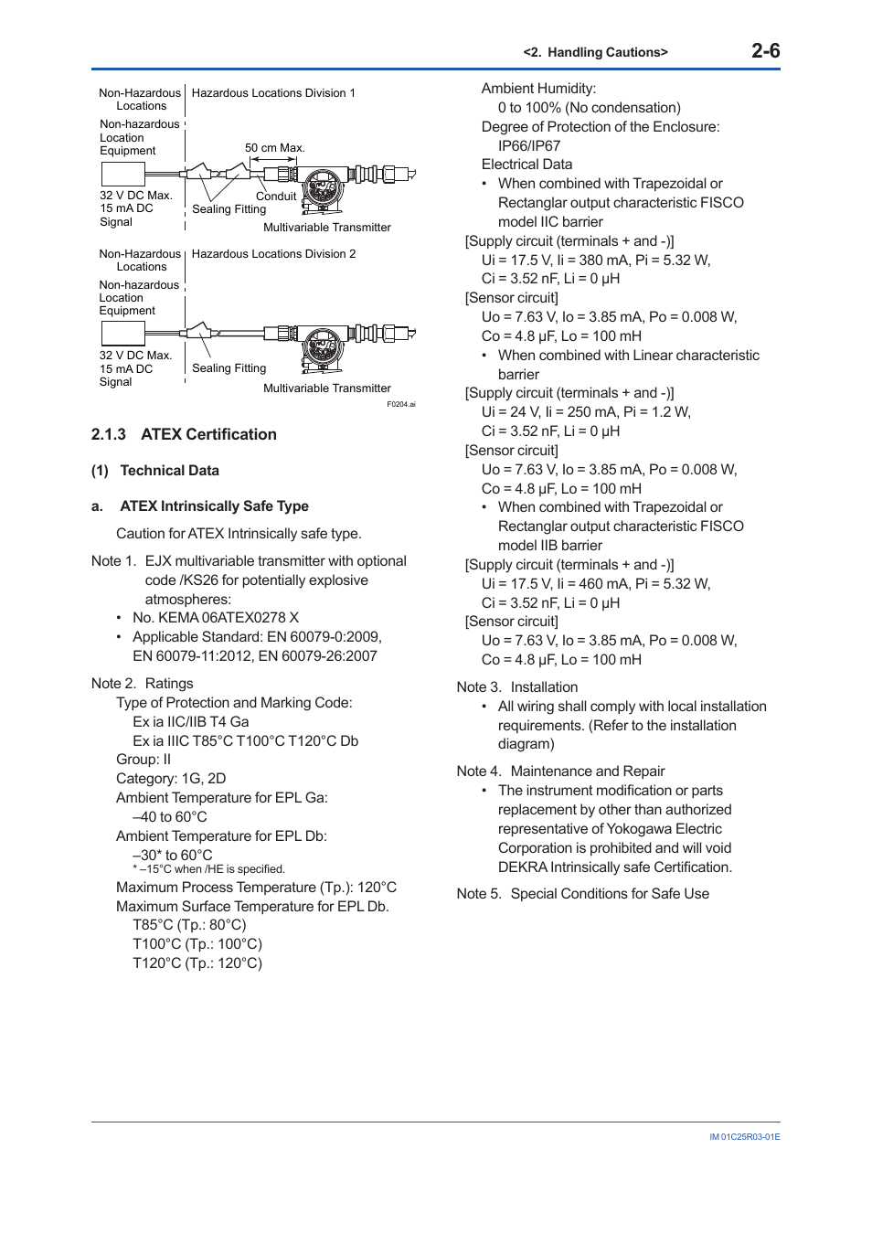 3 atex certification, Atex certification -6 | Yokogawa EJX930A User Manual | Page 17 / 175