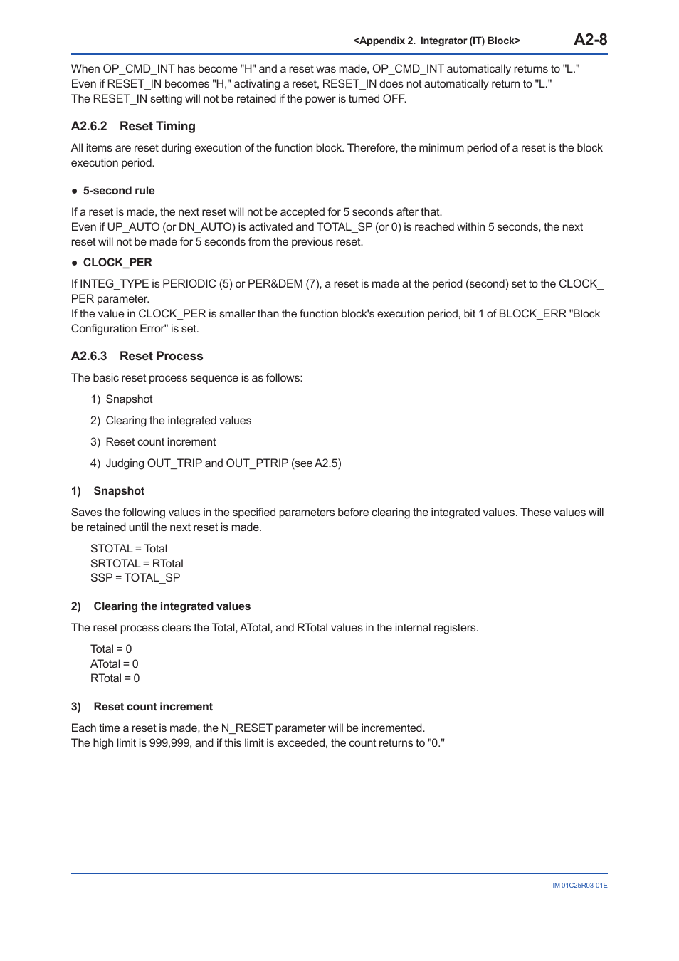 A2.6.2 reset timing, A2.6.3 reset process, A2.6.2 | A2-8 | Yokogawa EJX930A User Manual | Page 98 / 175