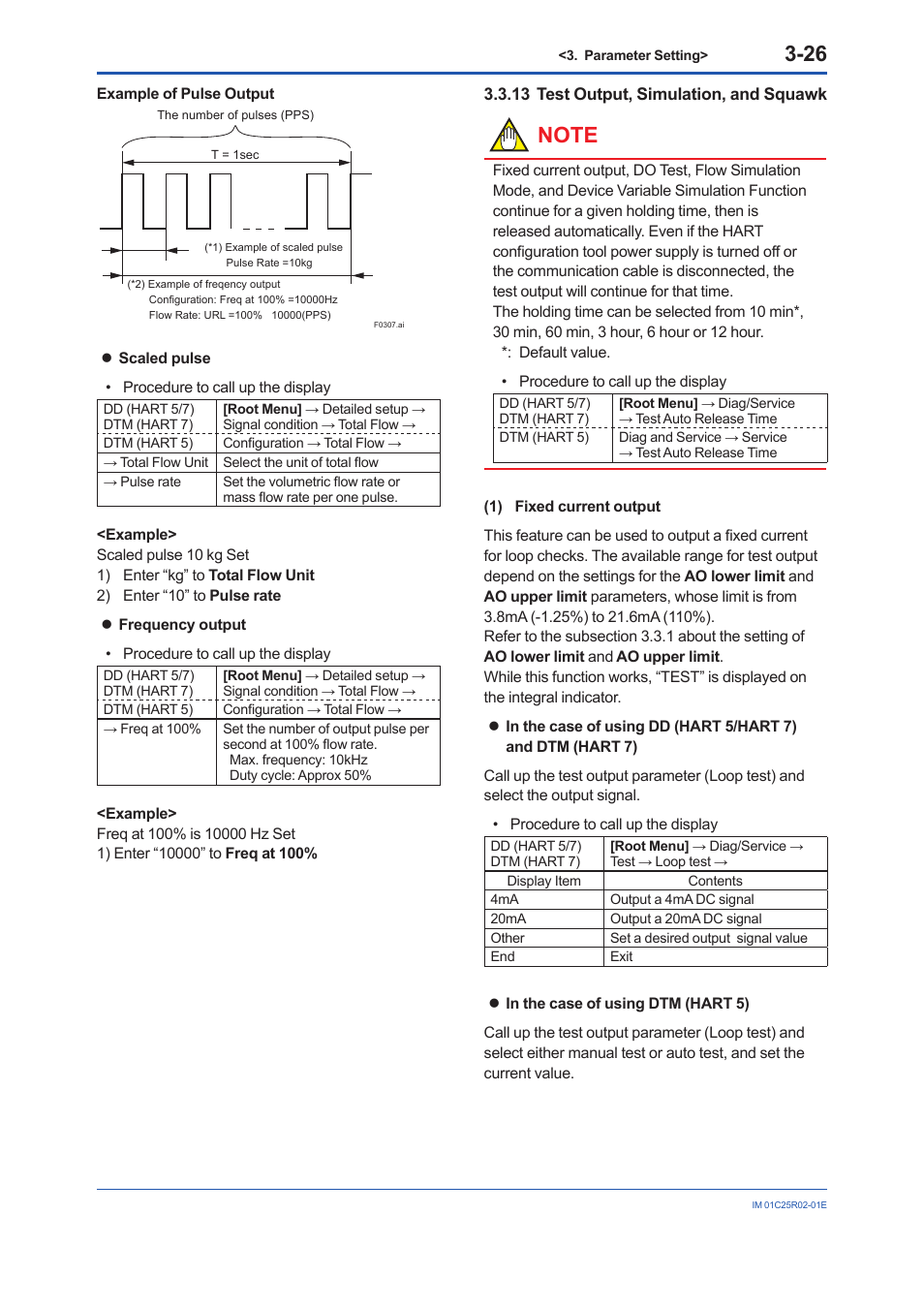 13 test output, simulation, and squawk, Test output, simulation, and squawk -26 | Yokogawa EJX930A User Manual | Page 37 / 103