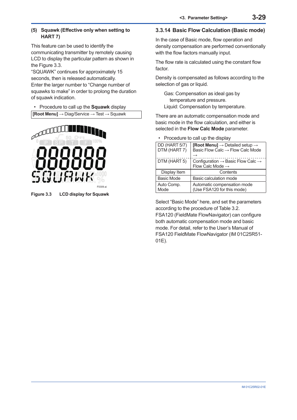 14 basic flow calculation (basic mode), Basic flow calculation (basic mode) -29 | Yokogawa EJX930A User Manual | Page 40 / 103