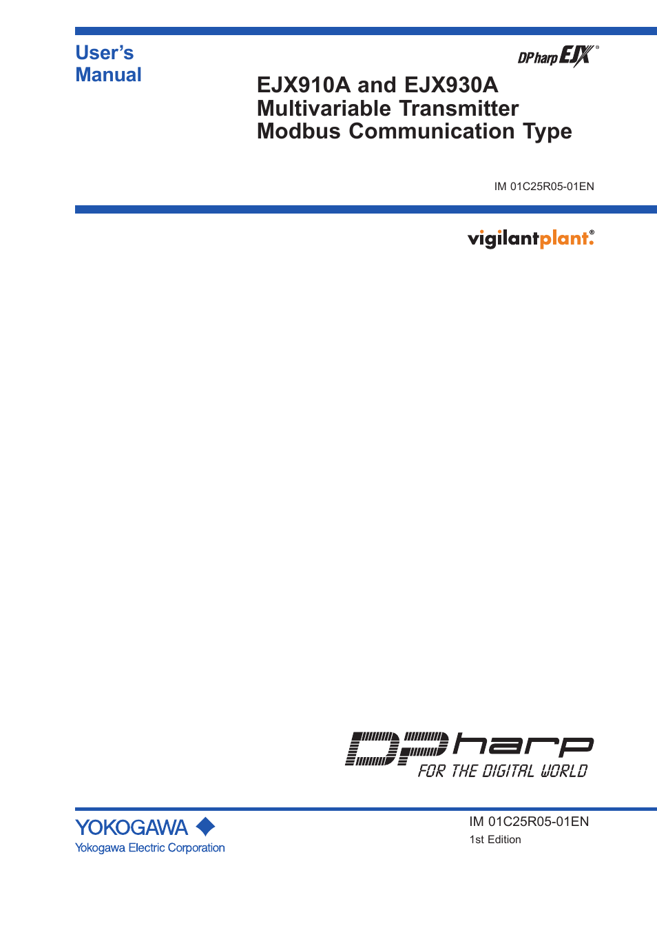 Yokogawa EJX930A User Manual | 55 pages