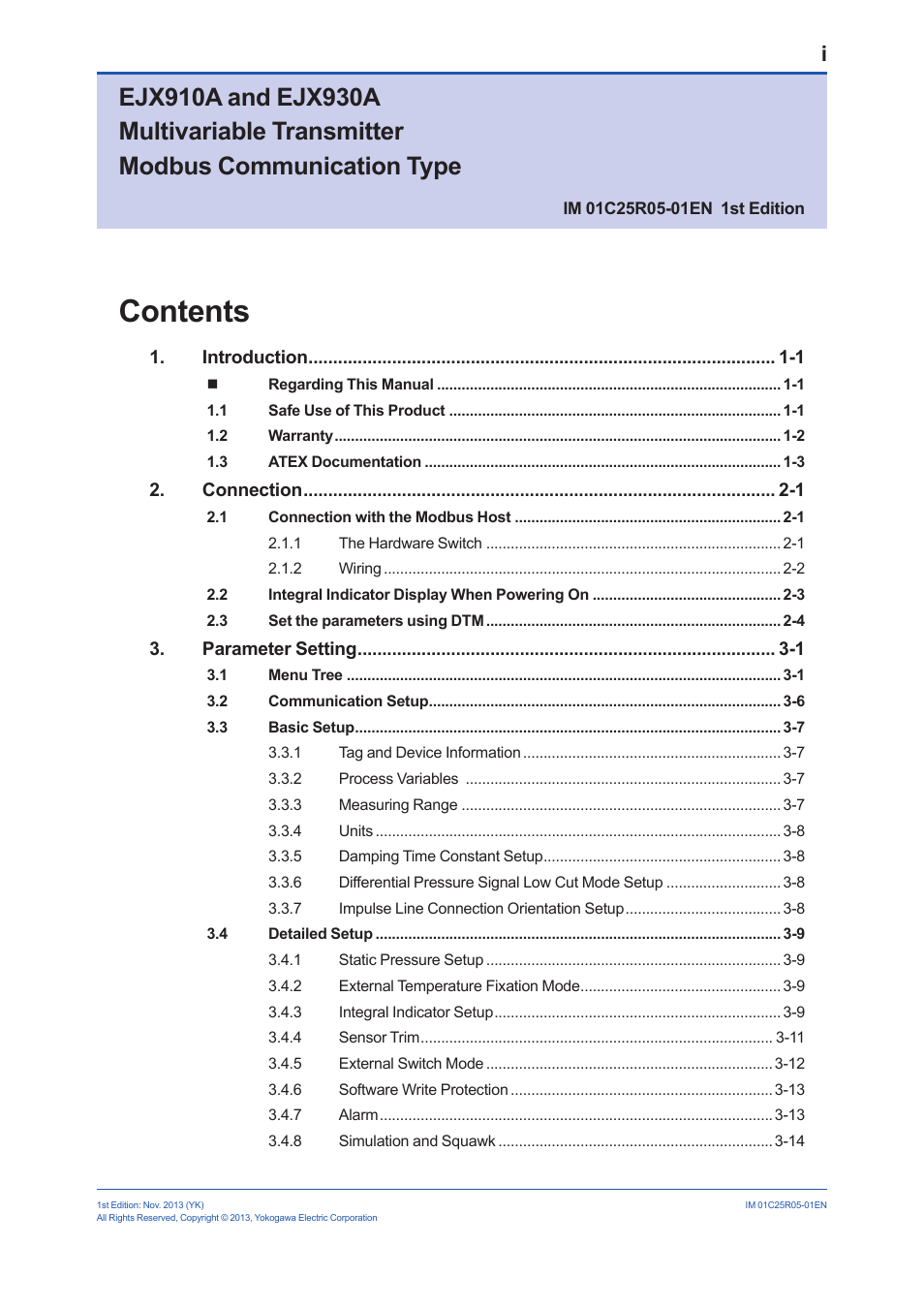 Yokogawa EJX930A User Manual | Page 2 / 55