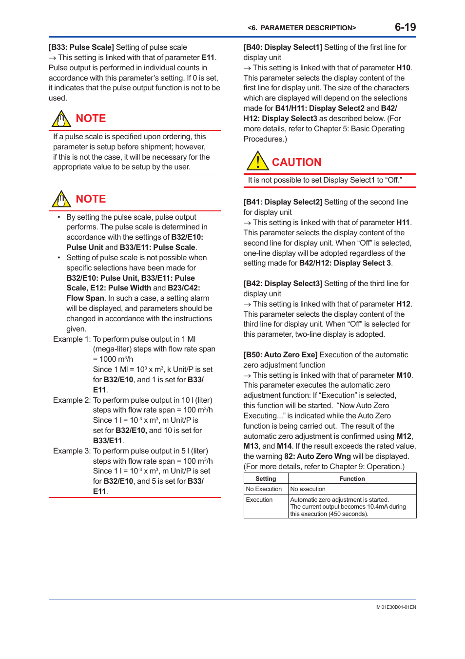 Caution | Yokogawa ADMAG AXR User Manual | Page 67 / 194