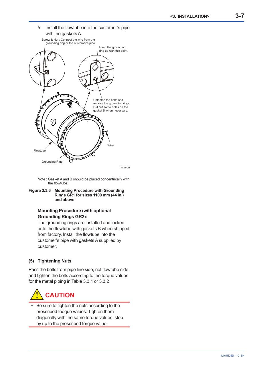 Caution | Yokogawa ADMAG AXW User Manual | Page 16 / 52