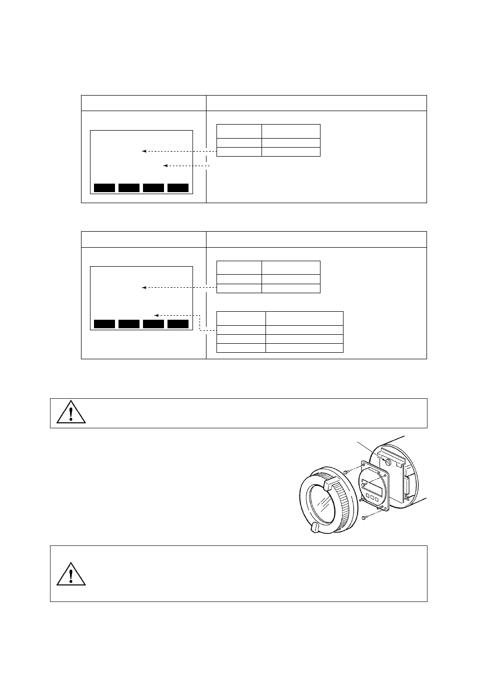 2 test output setting via the bt200, 2 fuse replacement, Test output setting via the bt200 -2 | Fuse replacement -2, Caution warning | Yokogawa ADMAG CA User Manual | Page 72 / 105