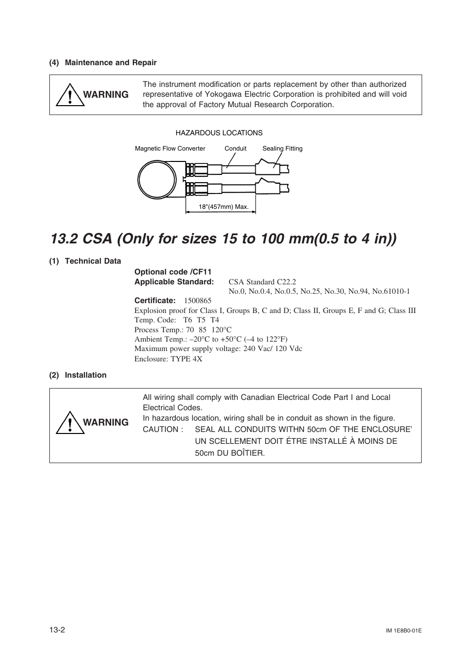Yokogawa ADMAG CA User Manual | Page 9 / 10