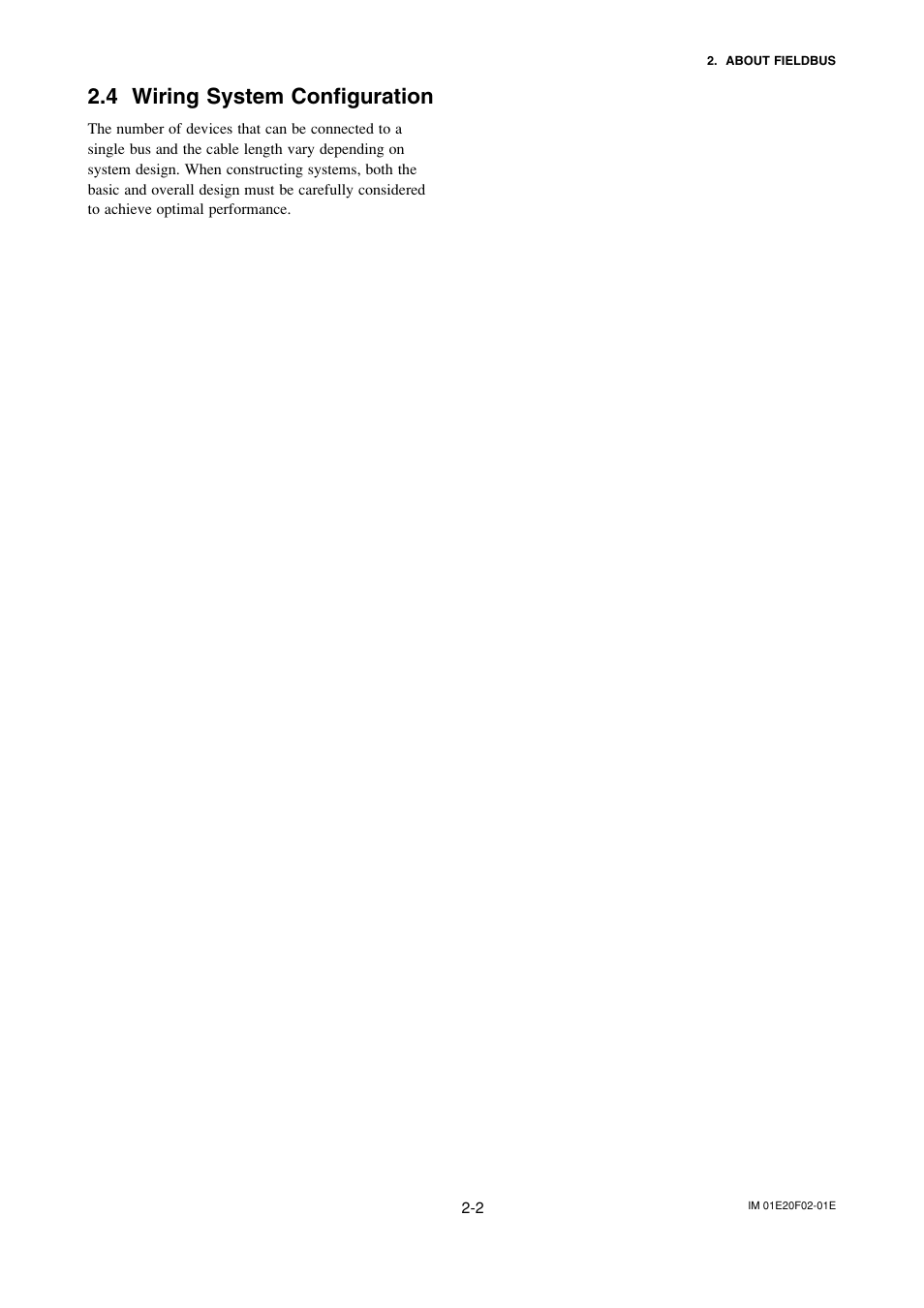 4 wiring system configuration, Wiring system configuration -2 | Yokogawa AXFA14G/C User Manual | Page 10 / 109