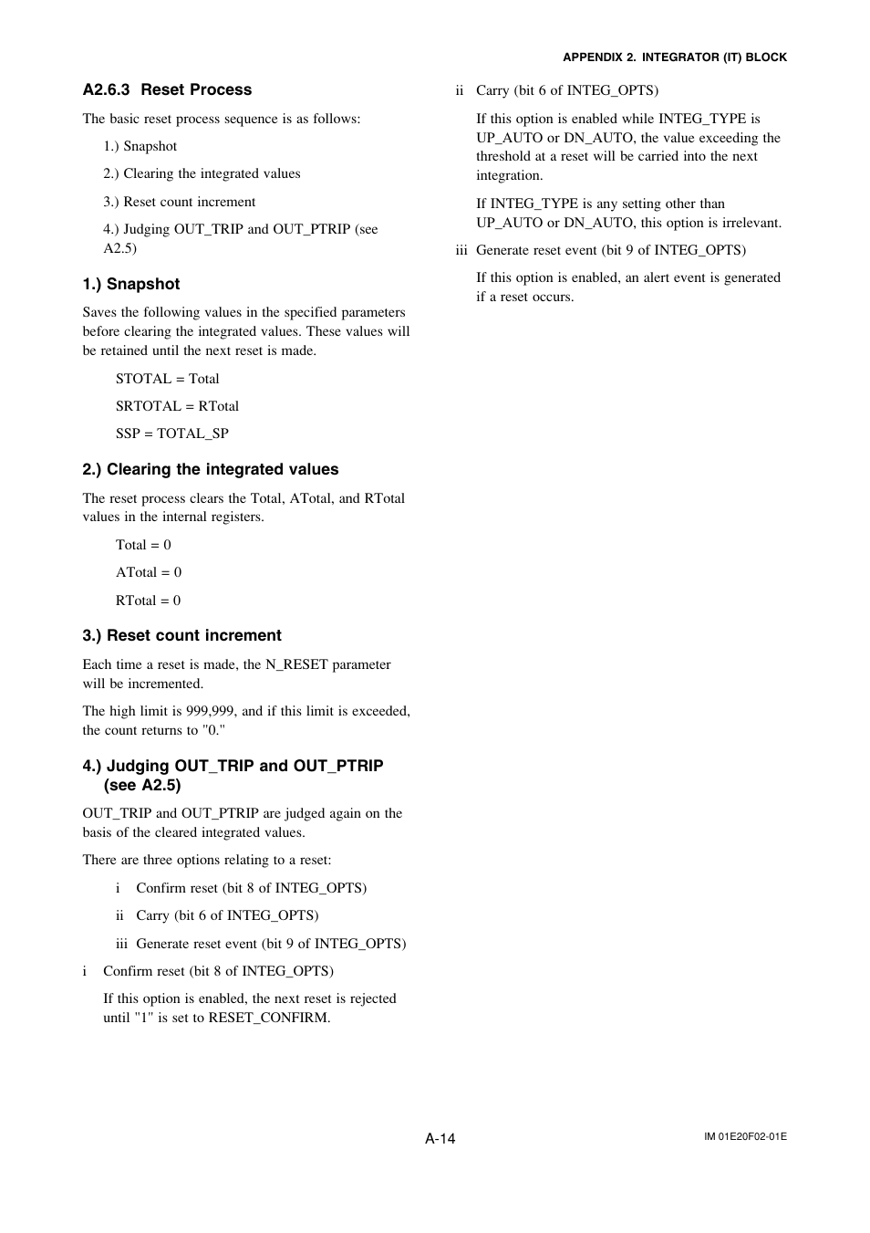A2.6.3 reset process | Yokogawa AXFA14G/C User Manual | Page 73 / 109