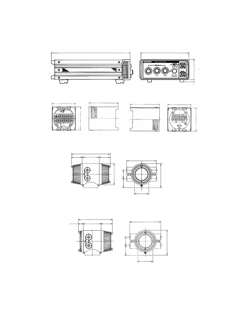 5 external dimensions, Am012, Junction box (for ae & ca) junction box (for se) | Junction box (for f | Yokogawa AXFA14G/C User Manual | Page 6 / 24