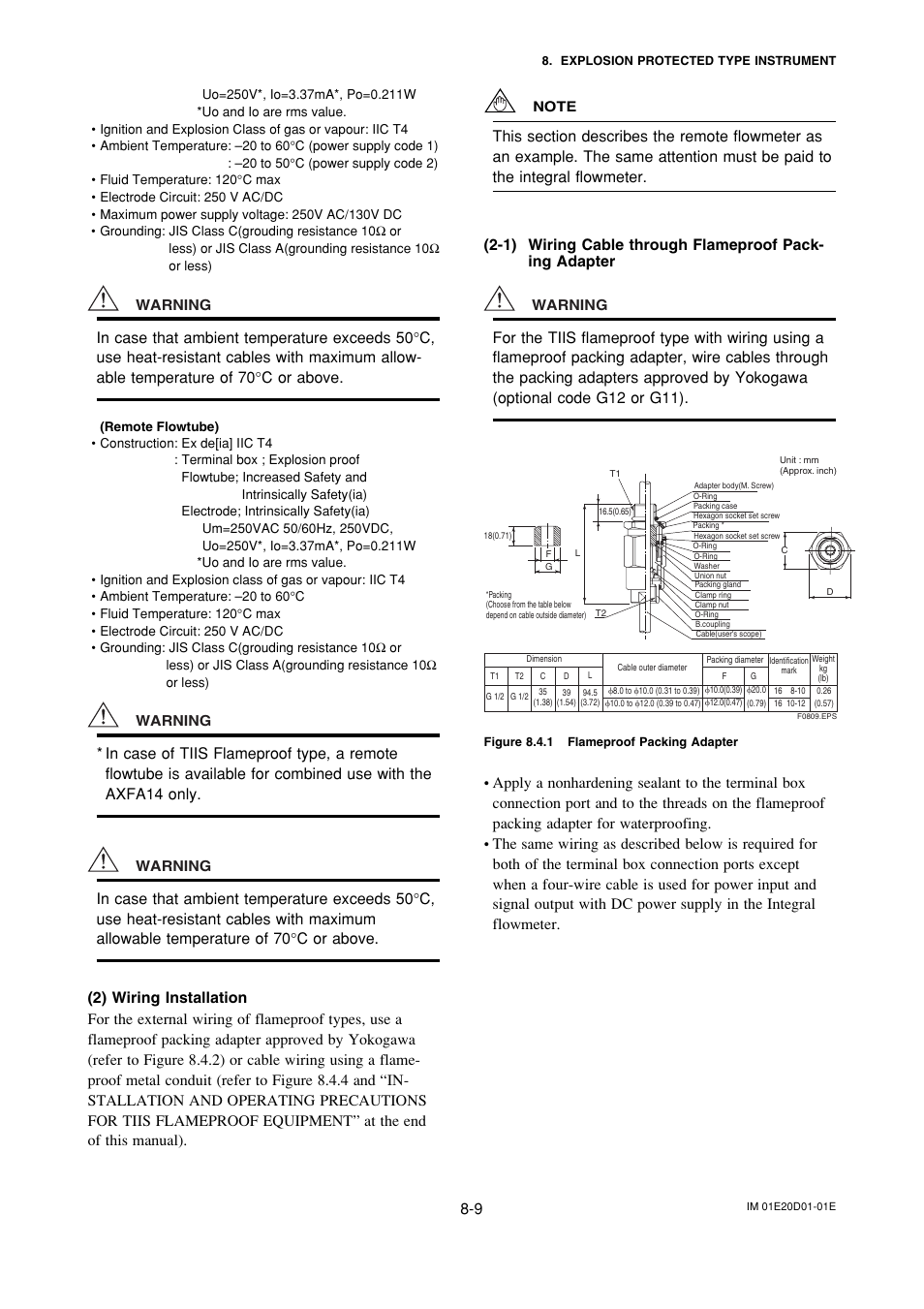 Yokogawa ADMAG AXF User Manual | Page 125 / 133