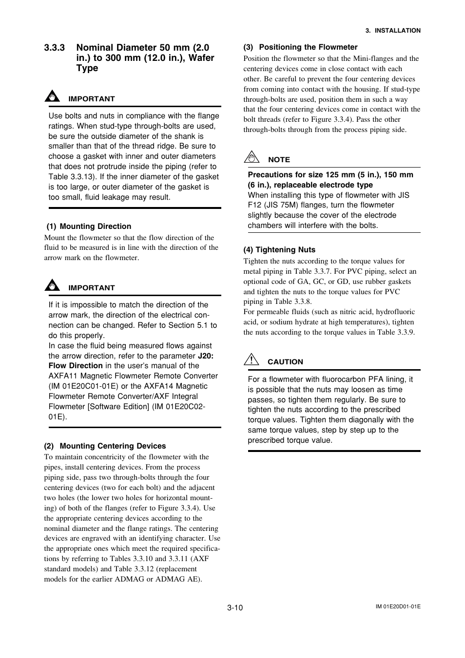 Yokogawa ADMAG AXF User Manual | Page 20 / 133