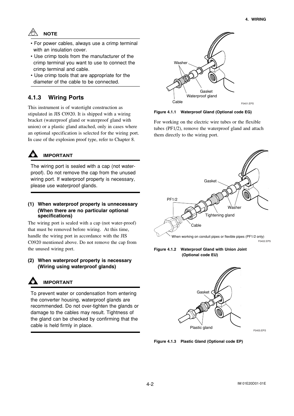 3 wiring ports, Wiring ports -2 | Yokogawa ADMAG AXF User Manual | Page 36 / 133