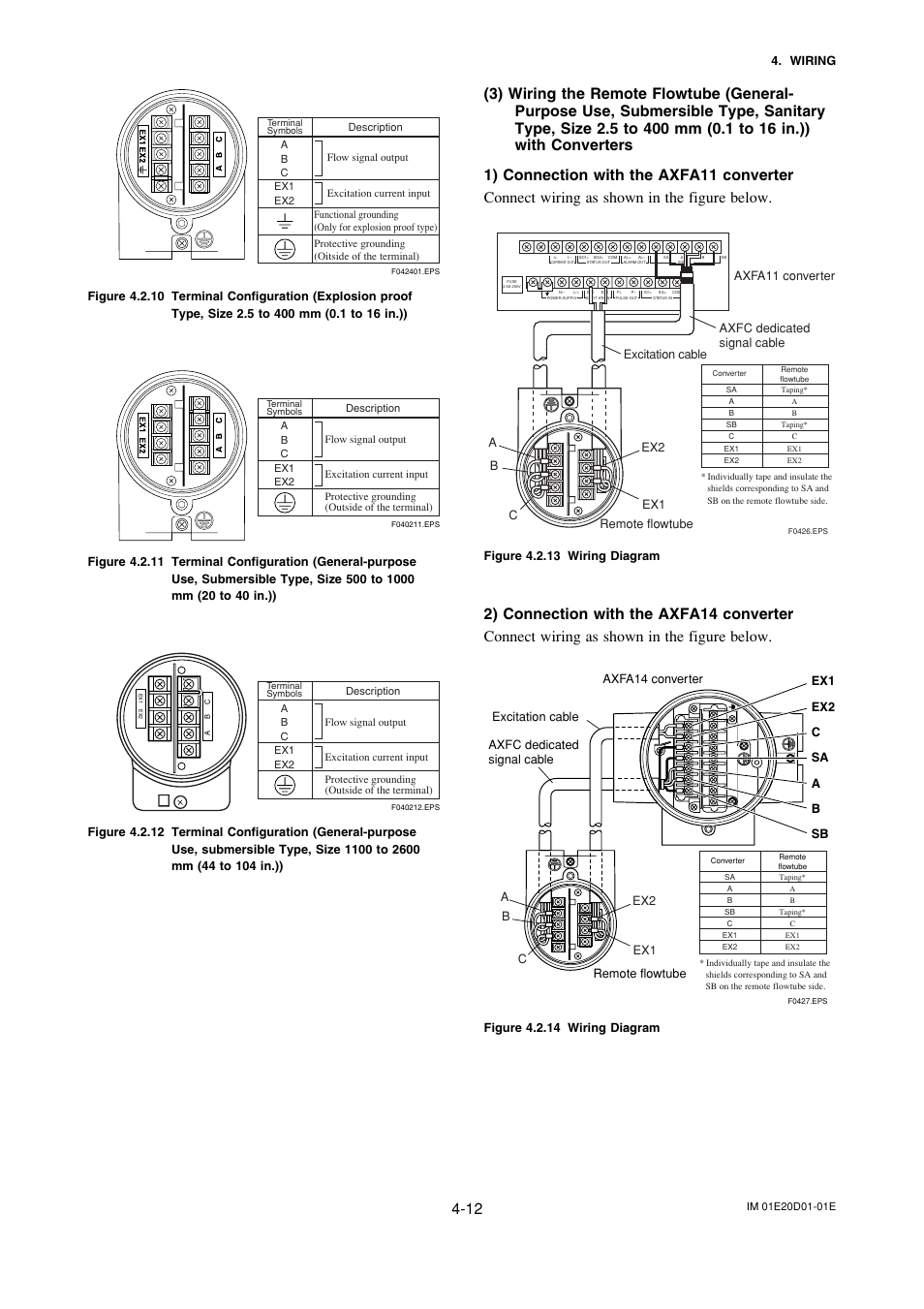 Ex1 ex2 c sa a b sb | Yokogawa ADMAG AXF User Manual | Page 46 / 133