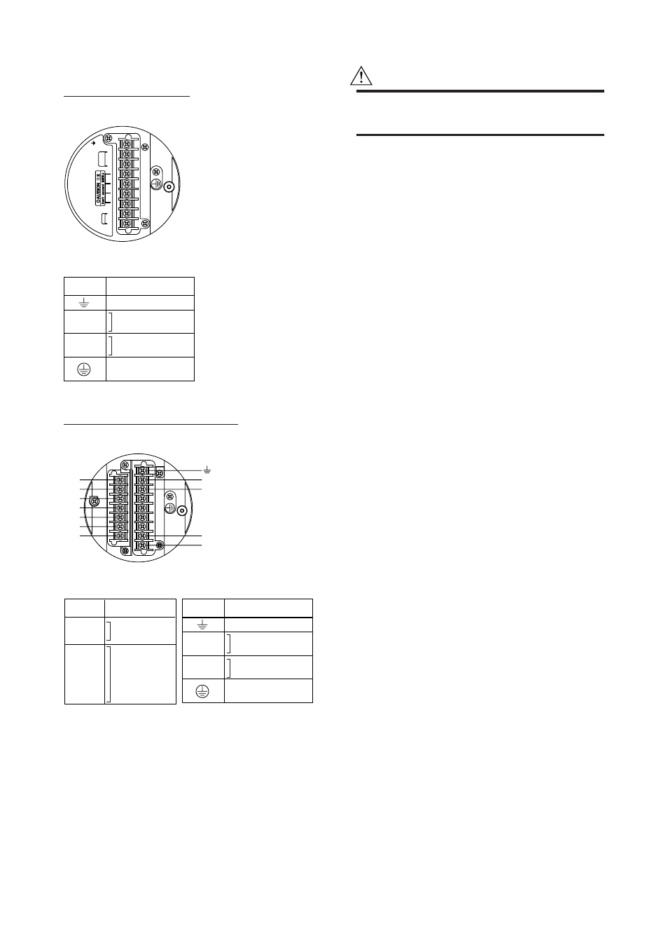 3 terminal connection, Terminal connection -3, Integral flowmeter axf terminal configuration | Terminal wiring | Yokogawa AXFA14G/C User Manual | Page 58 / 76