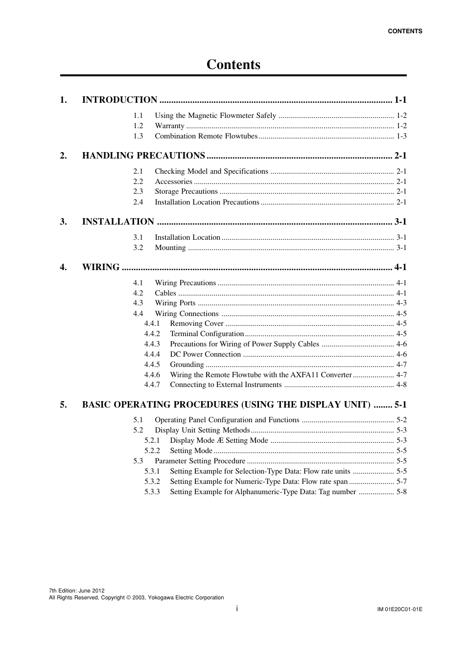 Yokogawa ADMAG AXF User Manual | Page 2 / 112