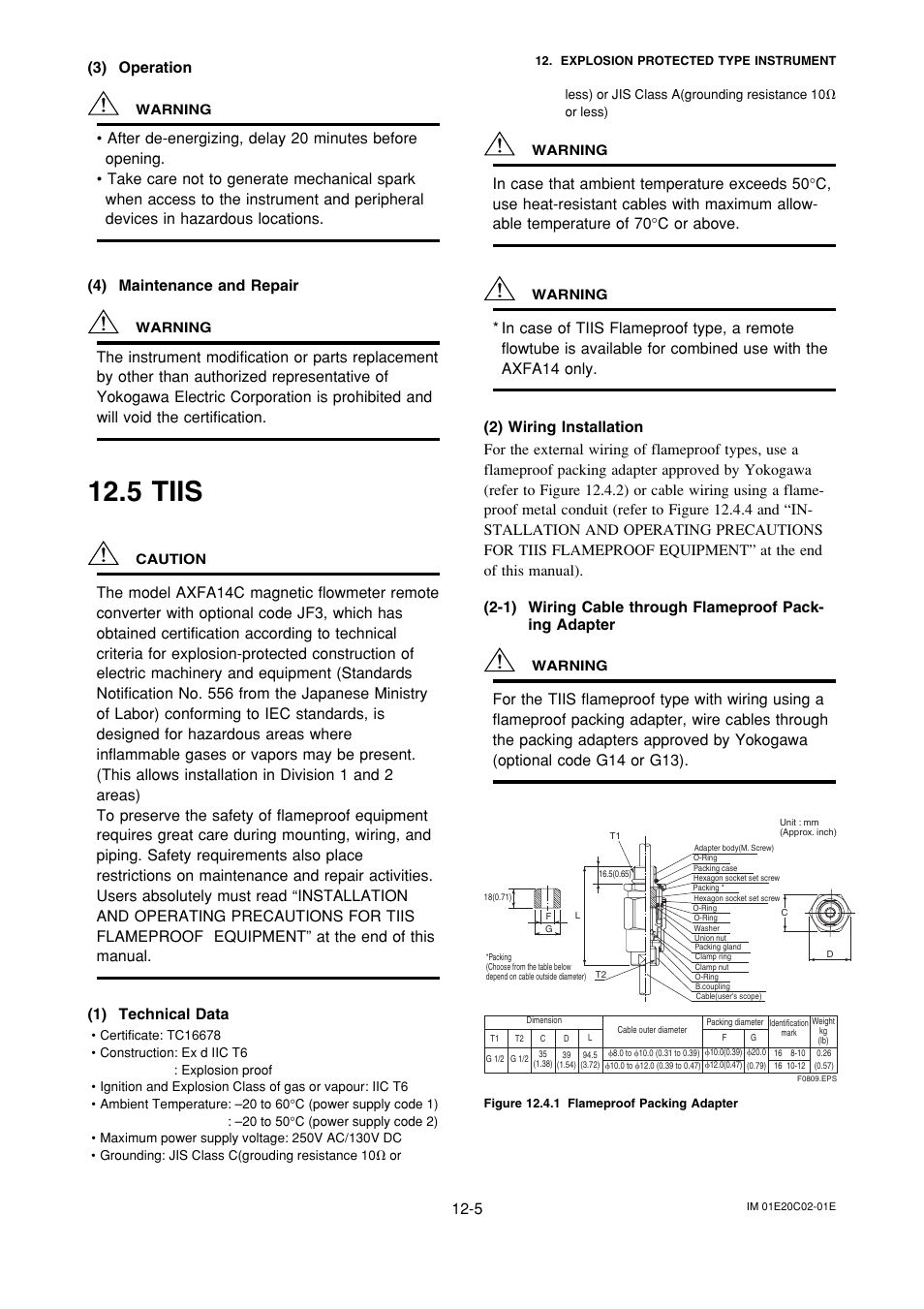 5 tiis, Tiis -5, 3) operation | Yokogawa AXFA14G/C User Manual | Page 116 / 123